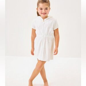 Lilly Pulitzer White Kids Swim Coverup